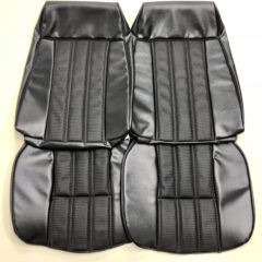 FORD-XA FALCON 500 SEAT COVER SET-FRONT ONLY-BLACK VINYL